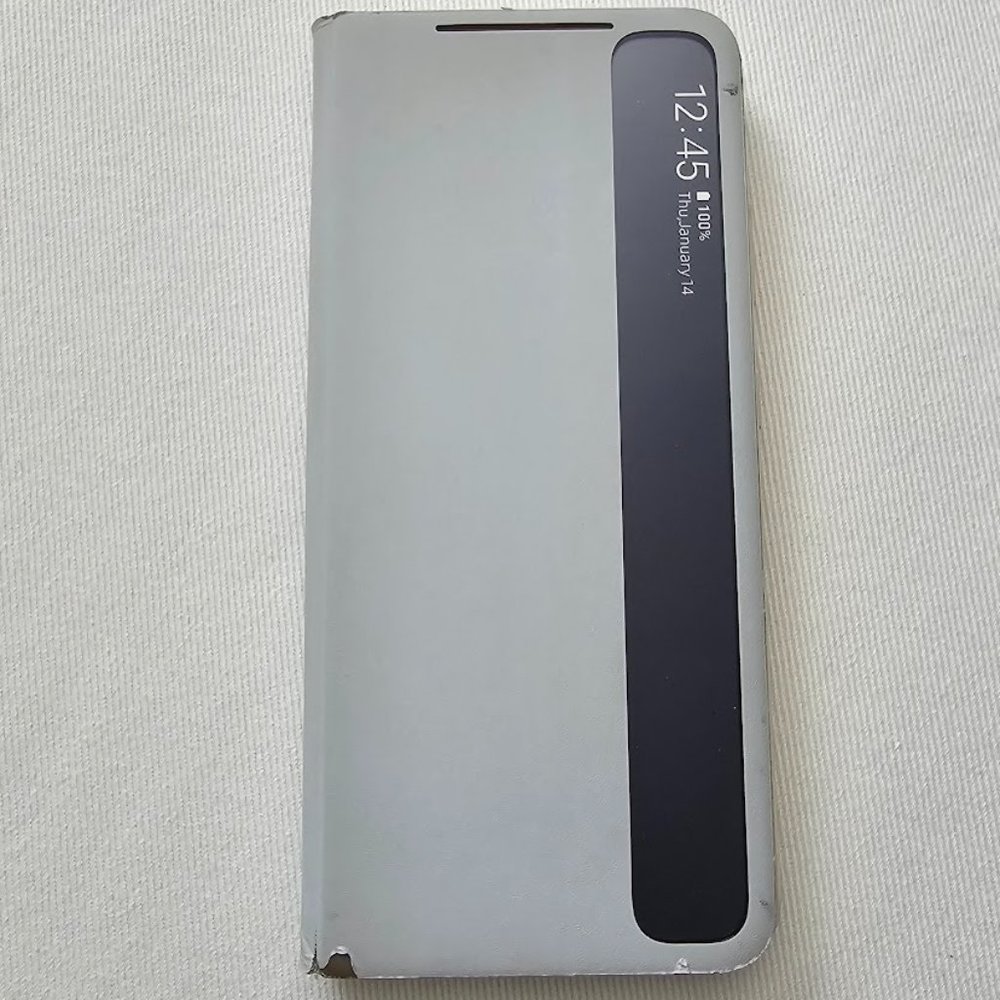 Samsung Galaxy S21 Ultra 5G S-View Flip Cover Case with Display Gray PREOWNED